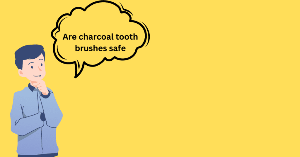 image of a boy having thoughts about Charcoal toothbrushes safe or not